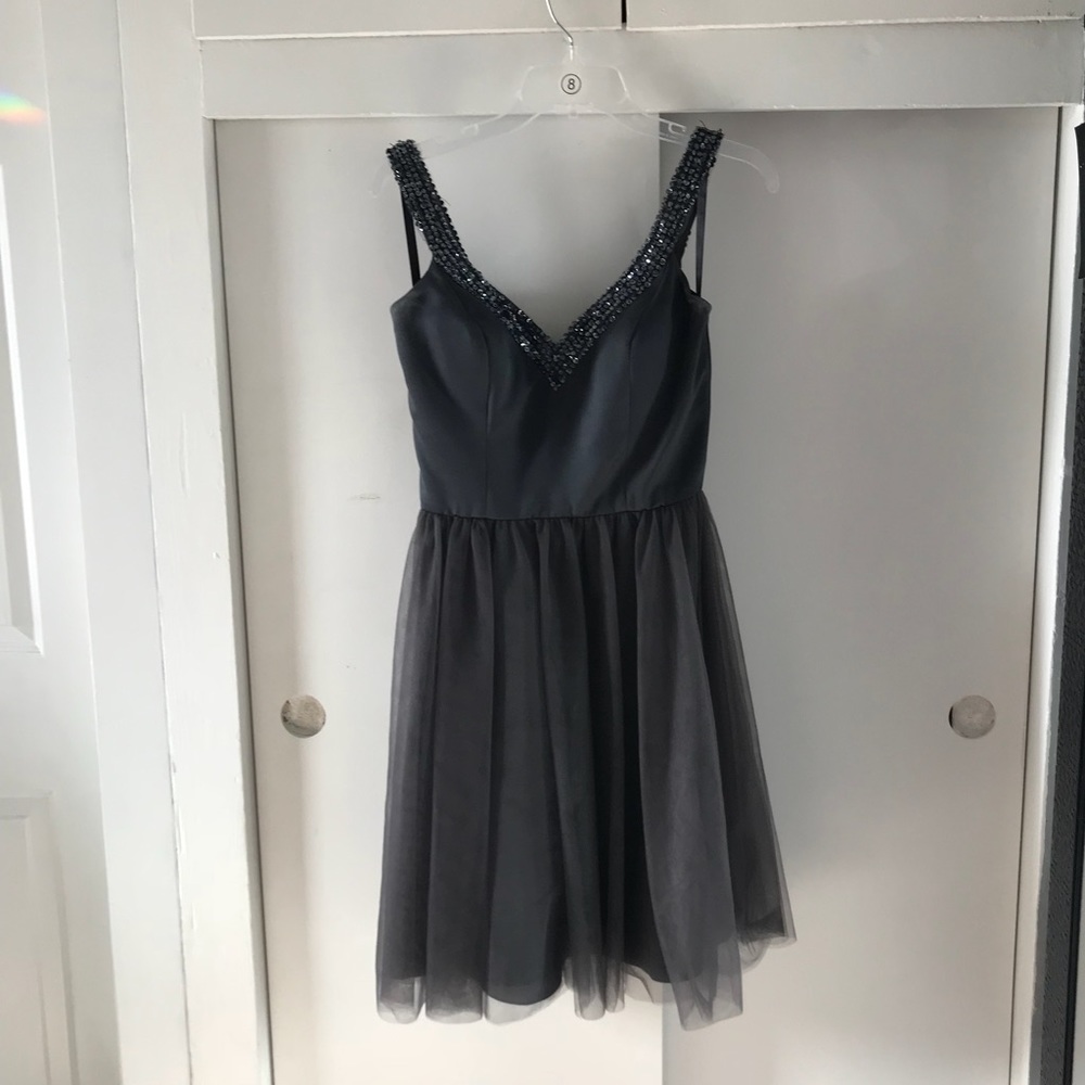 Formal Grey Short Dress